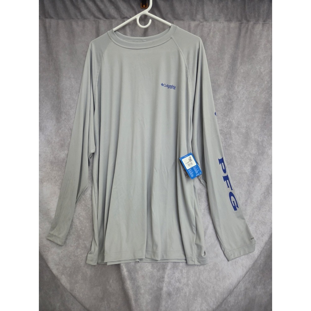 Columbia Men's XXL Lightweight Grey T-Shirt – Short Sleeve‎ Casual Activewear